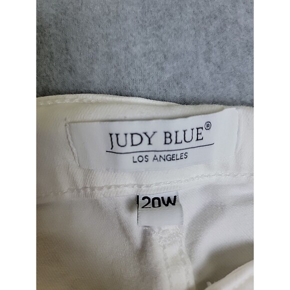 Judy Blue Womens Jeans 20W 38x27.5 Skinny White High Rise Rise Stretch Plus - Picture 9 of 14